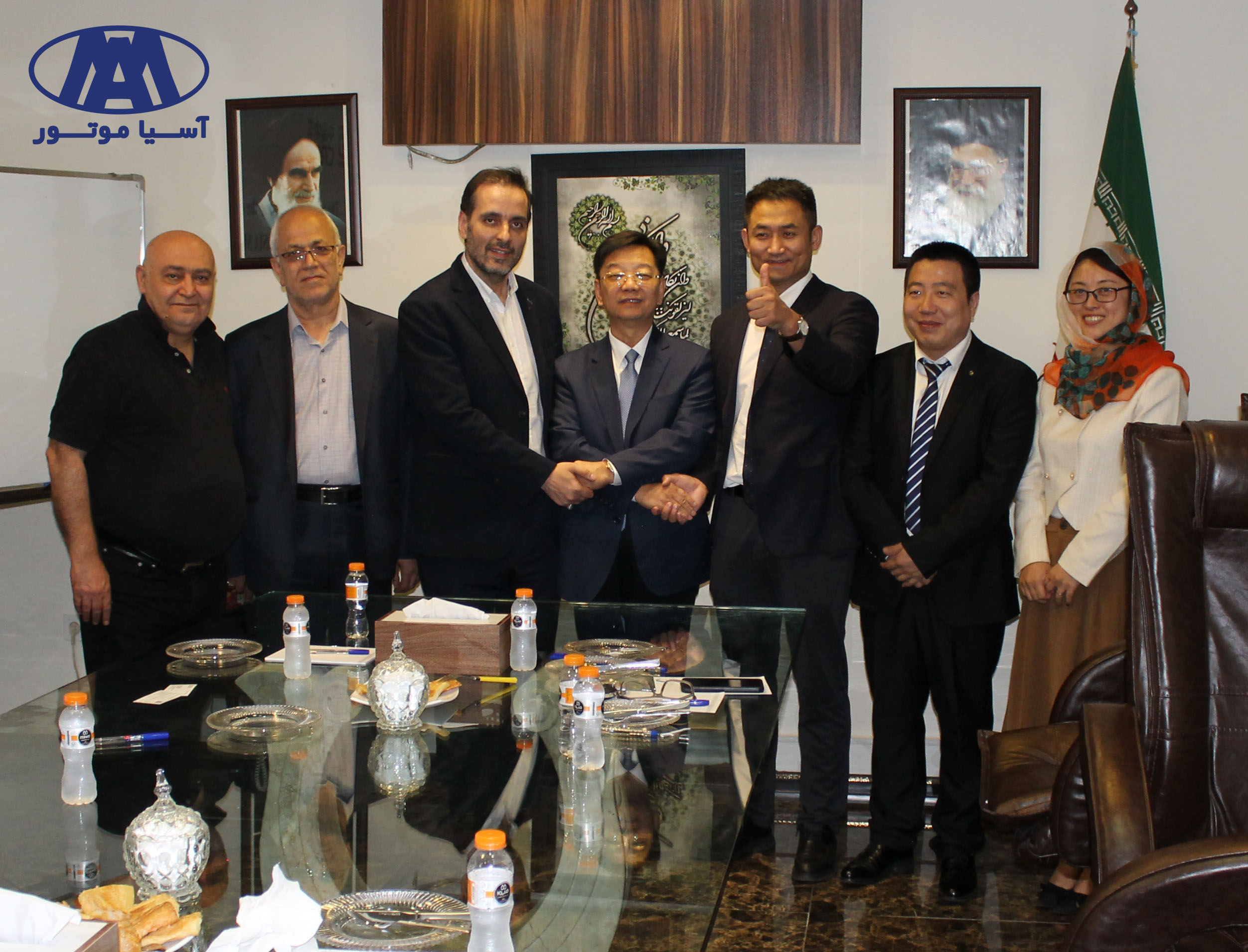 عقد قرارداد همکاری گروه خودروسازی آسیا موتور با گروه خودروسازی GINGGUANG چین